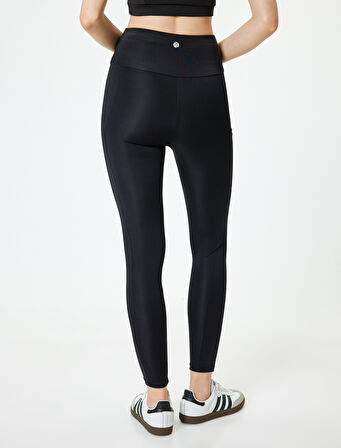 Basic Spor Tayt Yüksek Bel Dar Kalıp Cep Detaylı
