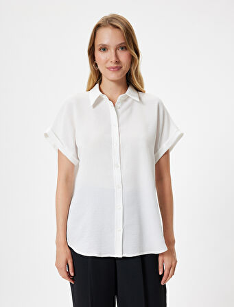 Kısa Kollu Gömlek Klasik Yaka