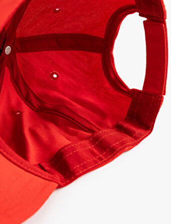 İşlemeli Kep Şapka Pamuklu