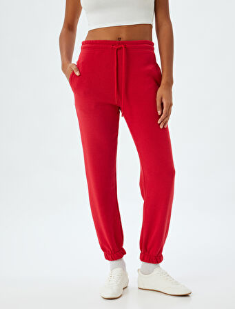 Jogger Eşofman Altı Beli Bağlamalı Cepli