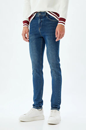 Koyu İndigo Erkek Jeans 5WAM40076ID