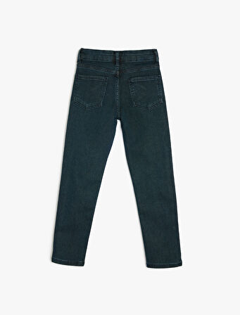 Rahat Bol Kesim Kot Pantolon - Regular Jean