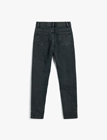 Rahat Bol Kesim Kot Pantolon - Regular Jean