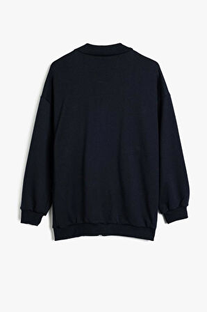 Koton  Çocuk Okul Sweatshirt Uzun Kollu Cep Detaylı Fermuar Kapamalı