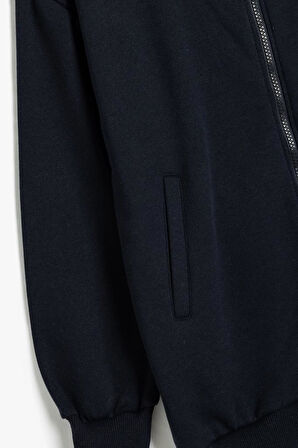 Koton  Çocuk Okul Sweatshirt Uzun Kollu Cep Detaylı Fermuar Kapamalı