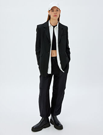 Paraşüt Pantolon Beli ve Paçaları Lastikli Cepli Rahat Kalıp