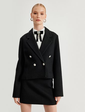 Tüvit Blazer Ceket Kruvaze Regular Fit