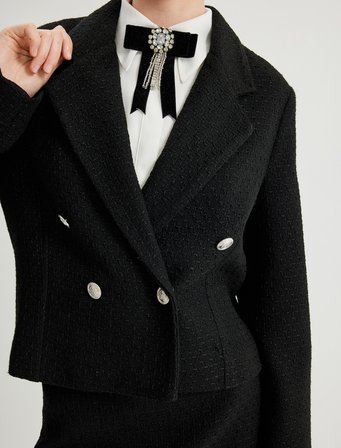 Tüvit Blazer Ceket Kruvaze Regular Fit