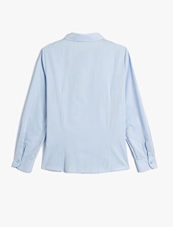 Poplin Gömlek Uzun Kollu Klasik Yaka Slim Fit