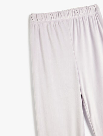 Rahat Kalıp Jogger Kadife Pijama Altı