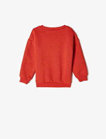 Sweatshirt Snoopy Baskılı Lisanslı Uzun Kollu Bisiklet Yaka