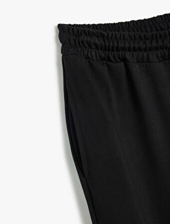 Jogger Eşofman Altı Cepli Beli Bağlamalı Üç İplik