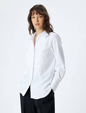 Smokin Gömlek Uzun Kollu Kalça Boy Pamuklu