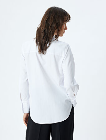 Smokin Gömlek Uzun Kollu Kalça Boy Pamuklu