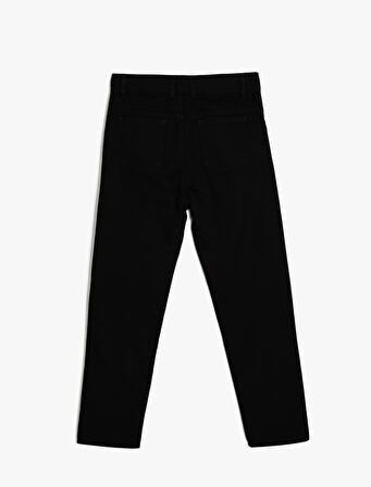 Basic Pantolon Düğme Kapamalı Cepli