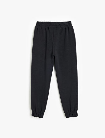 Basic Jogger Eşofman Altı Beli Lastikli Cepli Modal Kumaş 
