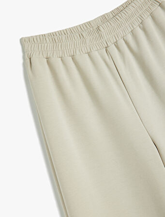 Basic Bol Paça Eşofman Altı Beli Lastikli Modal Kumaş 