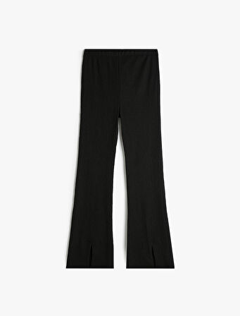 Basic İspanyol Paça Pantolon Beli Lastikli