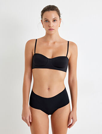 Lazer Kesim Yüksek Bel Hipster Korse Külot