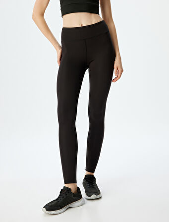 Spor Tayt Yüksek Bel Yumuşak Tuşe Slim Fit