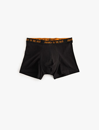3'lü Boxer Seti Slogan Baskılı Pamuklu