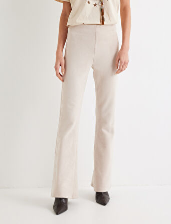 Suni Süet Pantolon İspanyol Paça 