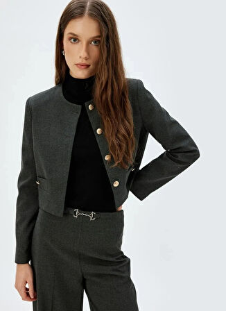 Koton Antrasit Kadın Blazer 5WAK50147UW0C4