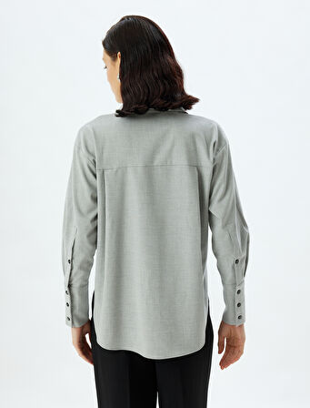 Uzun Kollu Gömlek Manşetleri Uzun Çift Düğmeli