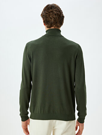 Triko Kazak Balıkçı Yaka Basic Viskon Karışımlı