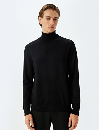 Triko Kazak Balıkçı Yaka Basic Viskon Karışımlı