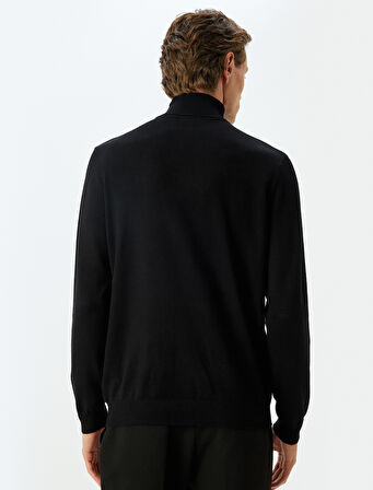 Triko Kazak Balıkçı Yaka Basic Viskon Karışımlı