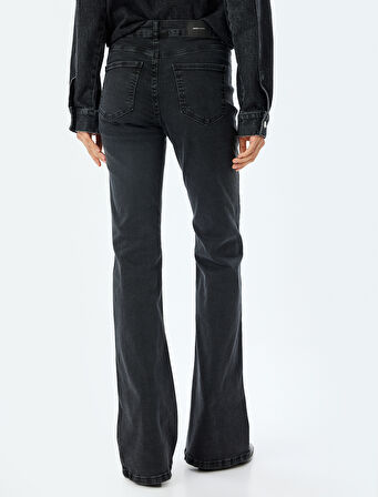 İspanyol Paça Kot Pantolon Cepli - Victoria Flare Jeans