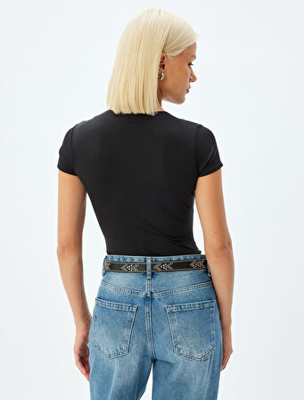 Basic Body Kısa Kollu Bisiklet Yaka Slim Fit