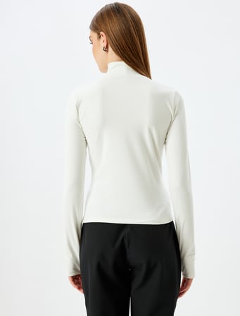Uzun Kollu Slim Fit Boğazlı Yaka Polar Body 