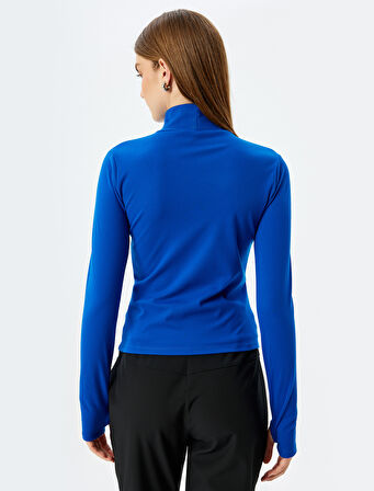 Uzun Kollu Slim Fit Boğazlı Yaka Polar Body 