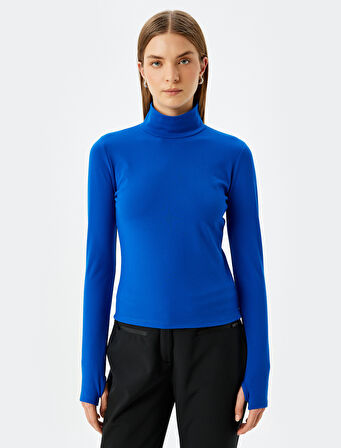 Uzun Kollu Slim Fit Boğazlı Yaka Polar Body 