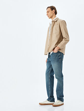 Slim Straight Fit Kot Pantolon - Chadwick Jean