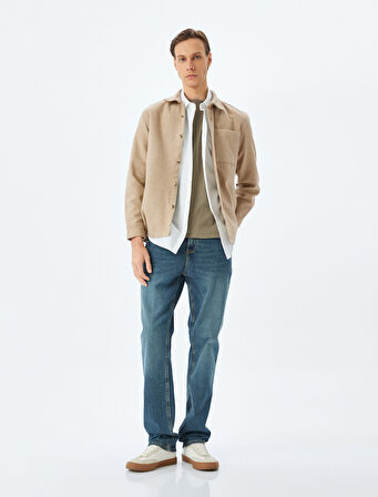 Slim Straight Fit Kot Pantolon - Chadwick Jean