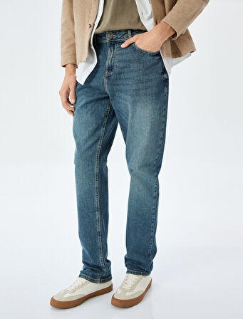 Slim Straight Fit Kot Pantolon - Chadwick Jean