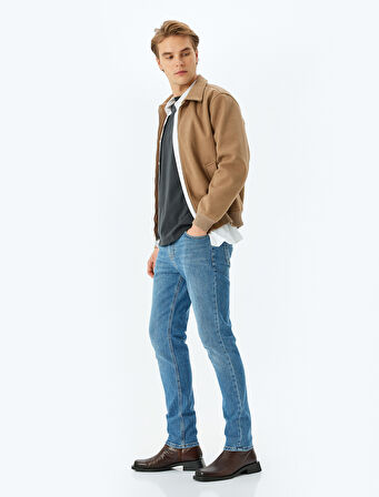 Slim Fit Kot Pantolon - Brad Jean