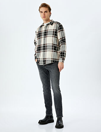 Pamuklu Normal Bel Slim Fit Jean Pantolon - Brad Jean