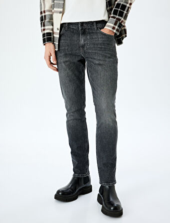 Pamuklu Normal Bel Slim Fit Jean Pantolon - Brad Jean