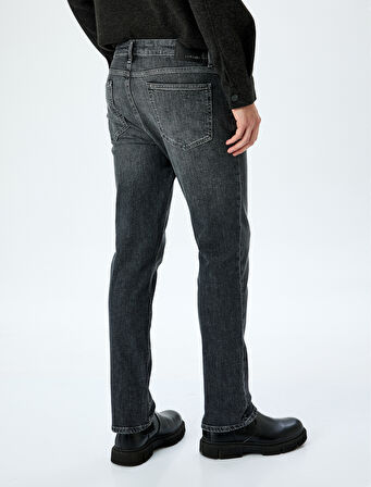 Pamuklu Normal Bel Düz Paça Straight Fit Jean Pantolon - Mark Jean