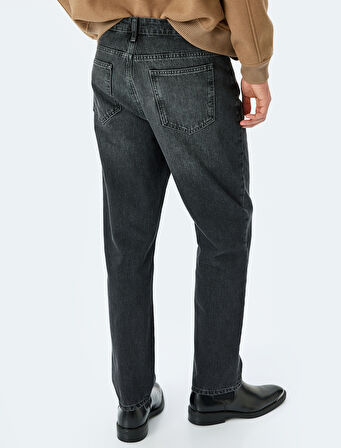 Normal Bel Pamuklu 90's Straight Fit Jean Pantolon - Korban Jean
