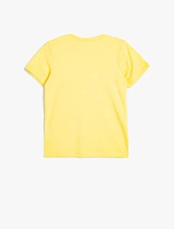 Basic Tişört Kısa Kollu Bisiklet Yaka Pamuklu