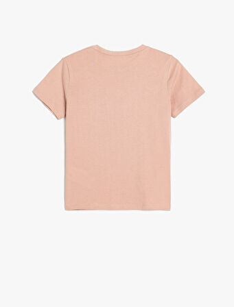 Basic Tişört Kısa Kollu Bisiklet Yaka Pamuklu