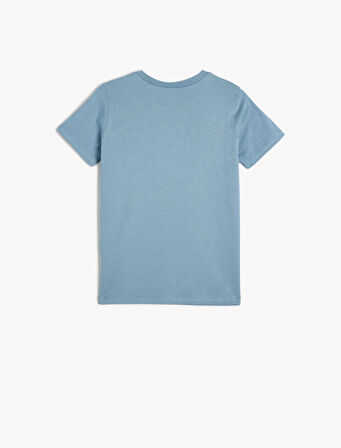 Basic Tişört Kısa Kollu Bisiklet Yaka Pamuklu