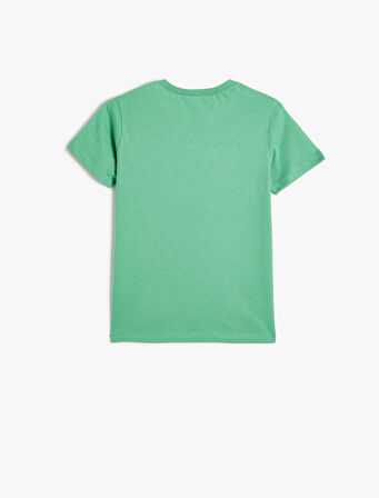 Basic Tişört Kısa Kollu Bisiklet Yaka Pamuklu