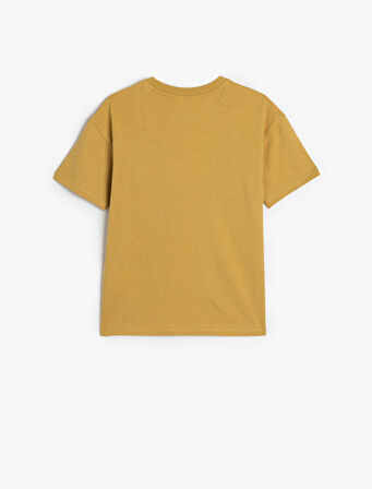 Basic Oversize Tişört Kısa Kollu Bisiklet Yaka Pamuklu