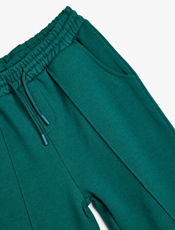 Jogger Eşofman Altı Beli Bağlamalı Şardonlu